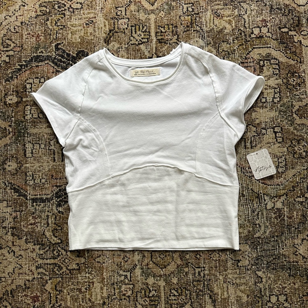 Free People We The Free Protagonist Cropped Cap Sleeve Top